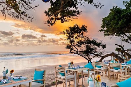 Sunset dinners on the beach Seminyak