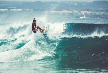 Surfing Bali