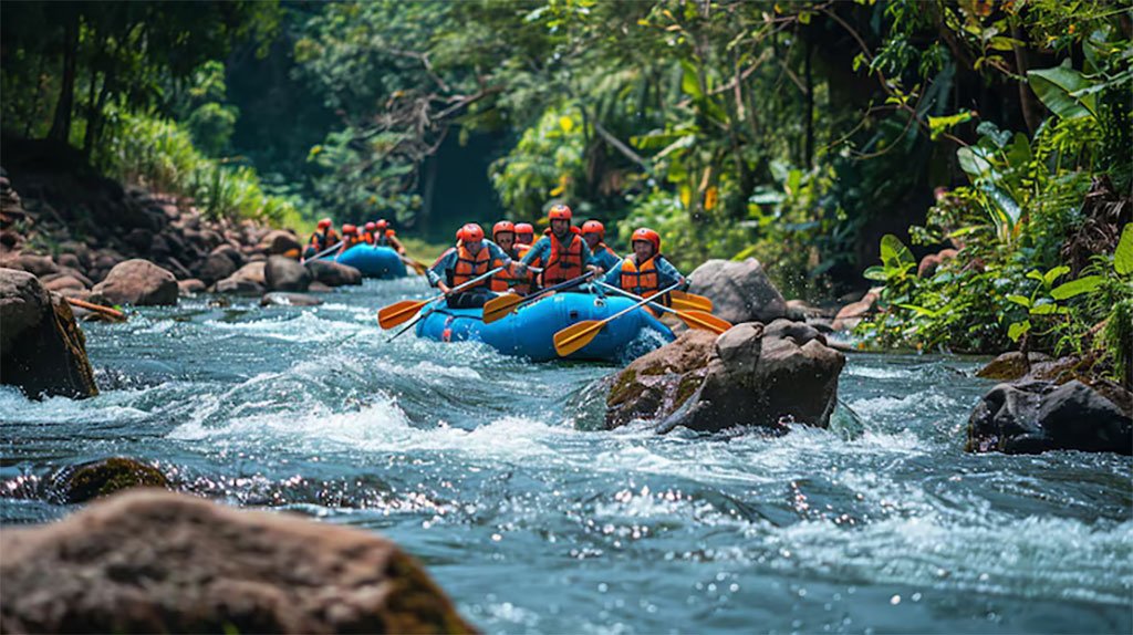 White Water Rafting on the Ayung River