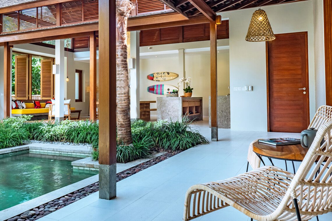 Vila Tropis 3-Kamar Tidur dengan Kolam Renang Pribadi di Canggu, Bali – BVI38018